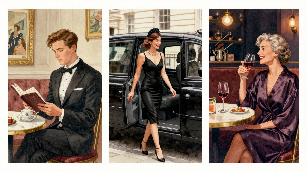 Three distinct escort profiles in dignified settings: independent, VIP, and mature, each exuding calm and emotional presence.